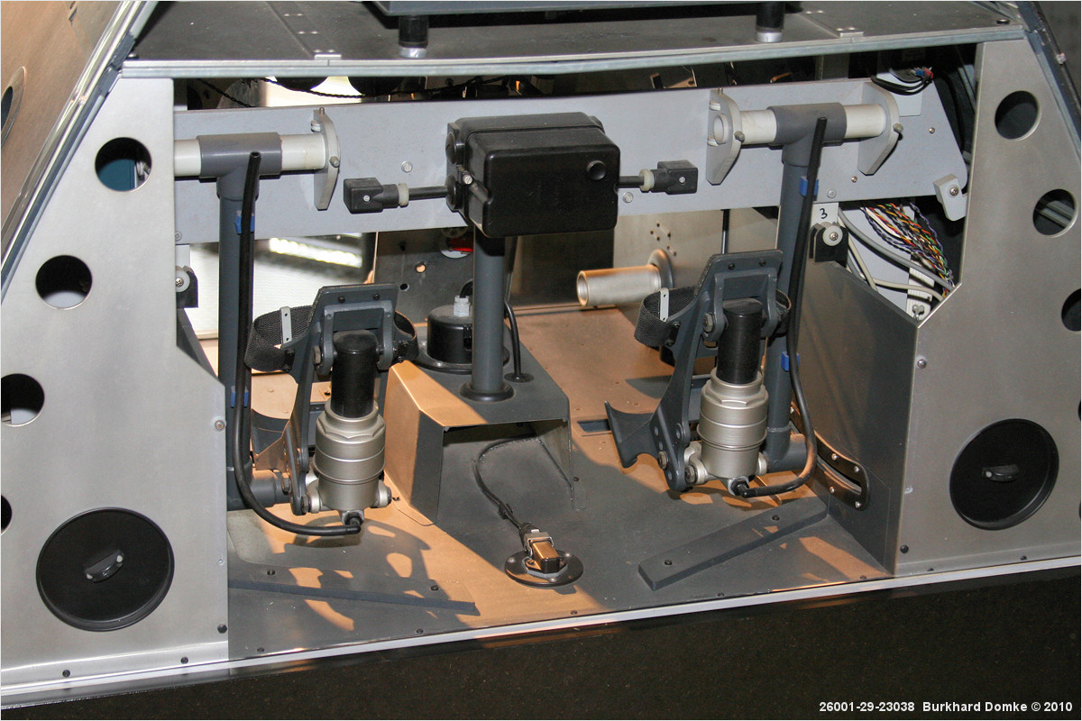 Fw190A cokpit rudder pedals - Deutsches Technikmuseum Berlin
