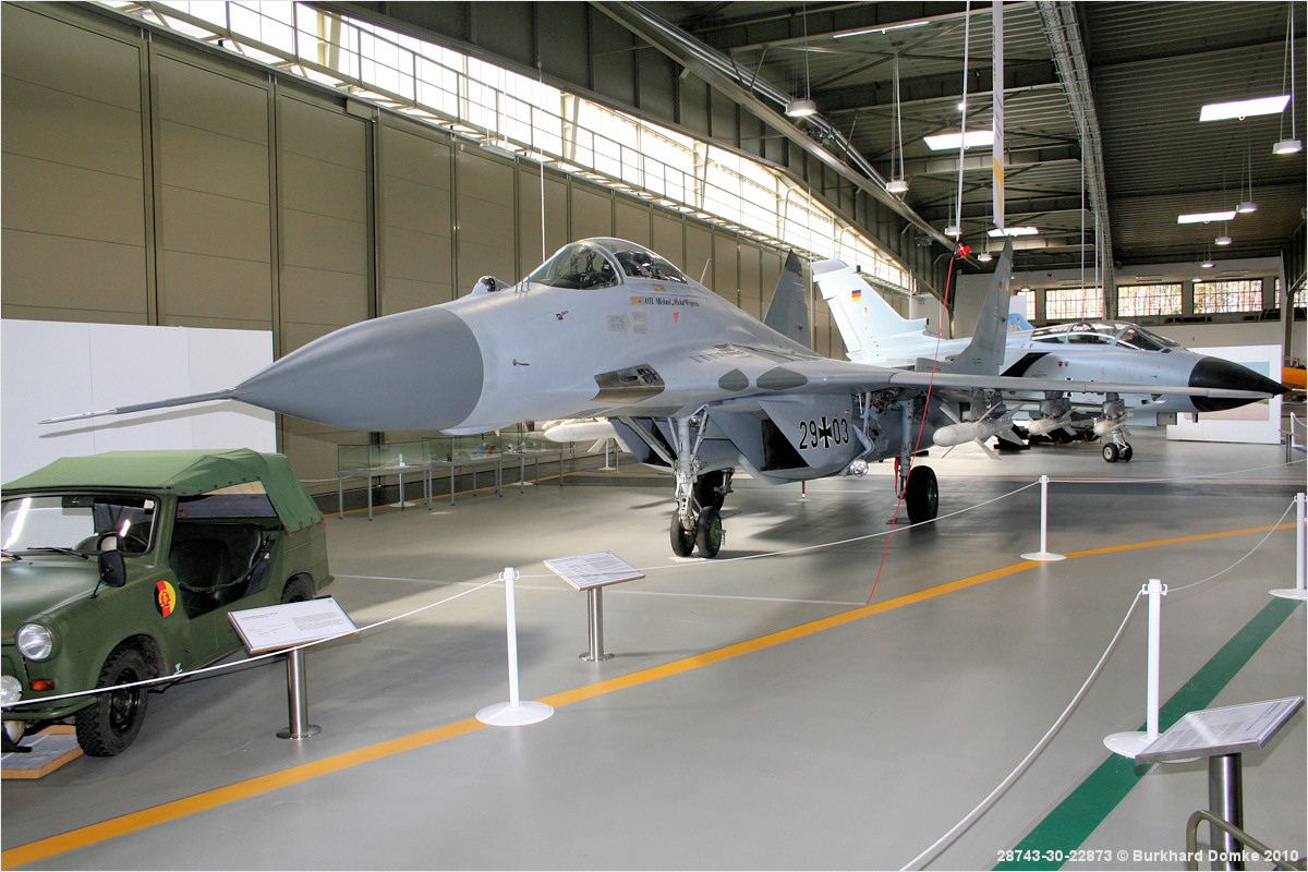 MiG-29G Fulcrum A Luftwaffe 29+03 (ex NVA 615)  Luftwaffenmuseum