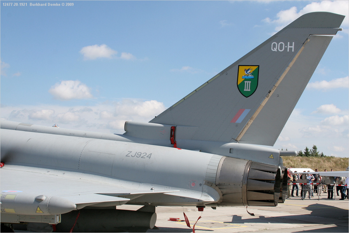 Typhoon F2 c/n BS015 s/n ZJ924 RAF 3 Sqn