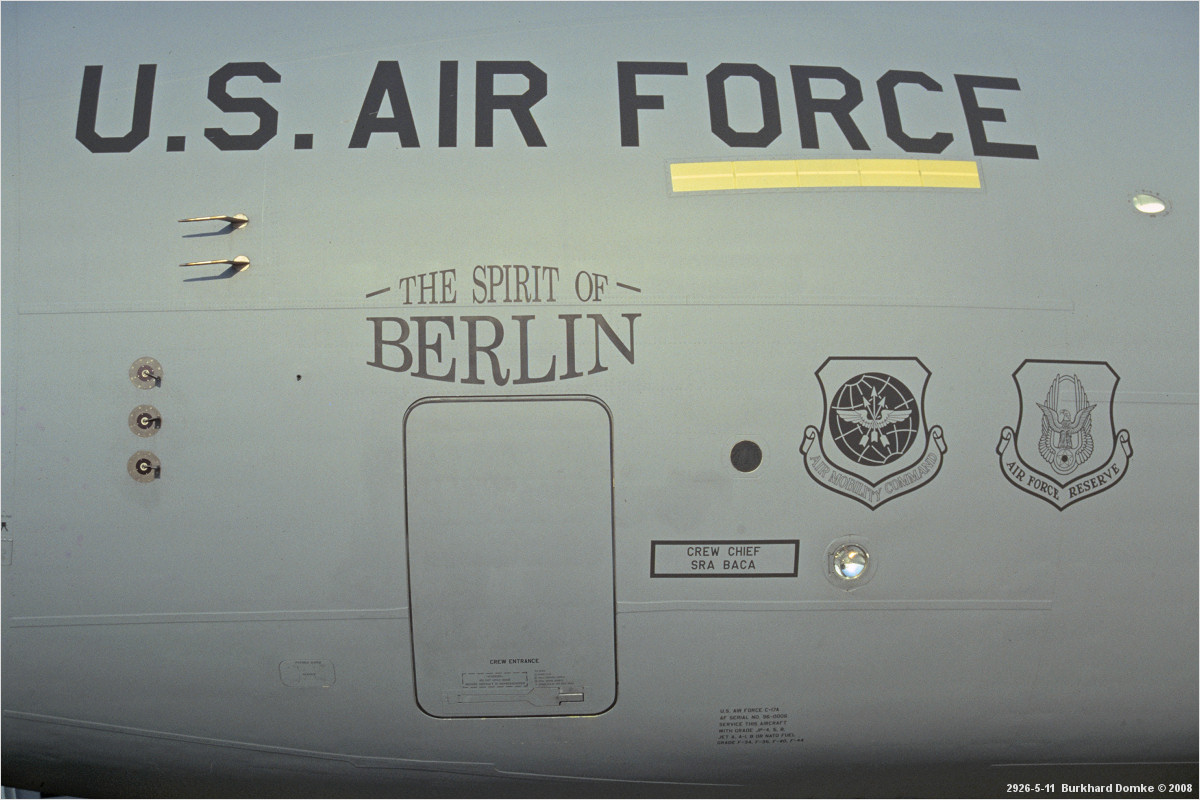 Boeing C-17A Globemaster III - USAF s/n 96-0006 'Spirit of Berlin'