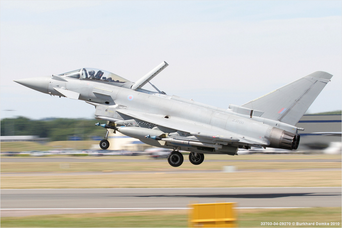 Typhoon F2 RAF s/n ZJ700